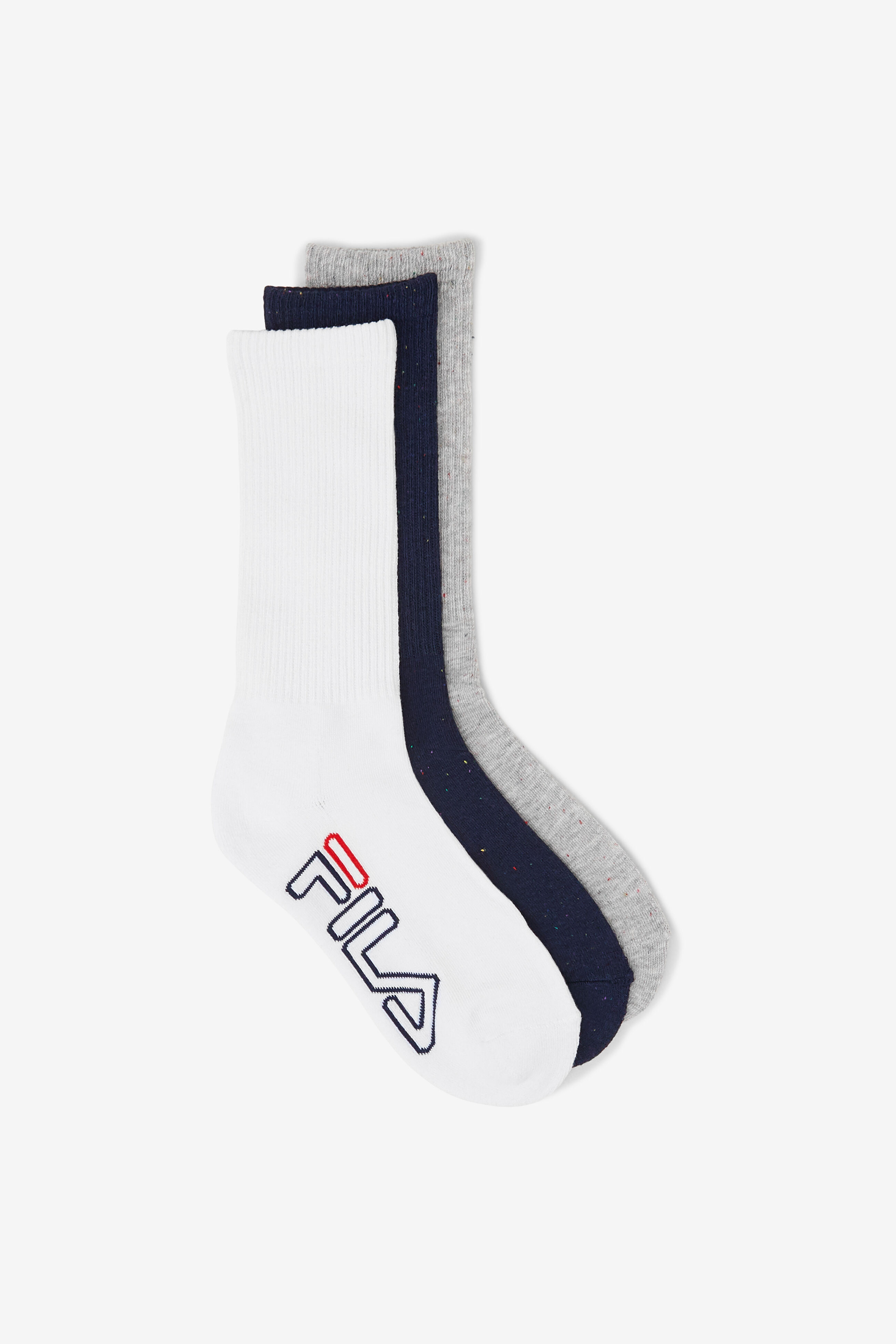 Women's Speckle Stripe Crew Sock 3-pack - Socks, Hats & Accessories | Fila 691115923768